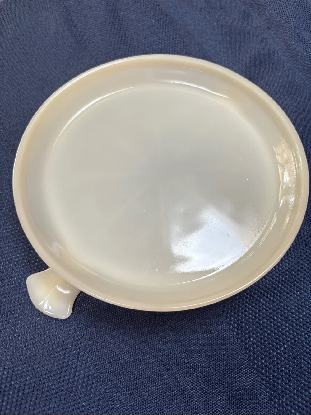 Vintage Fire King Ivory casserole serving dish